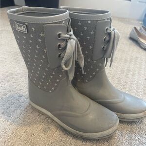 Keds Silver Waterproof Rubber Boots